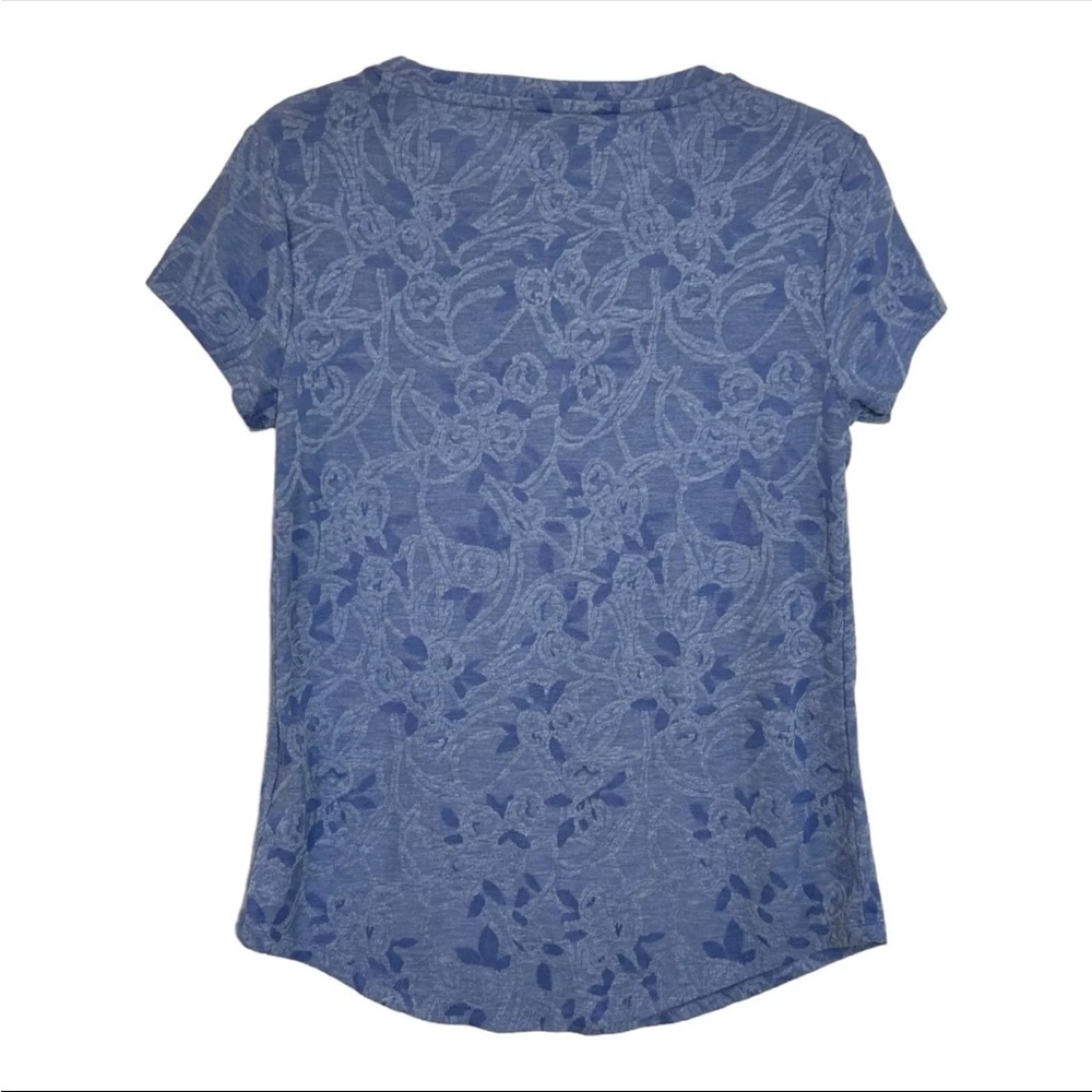 Simply Vera Wang textured  Blue Shirt